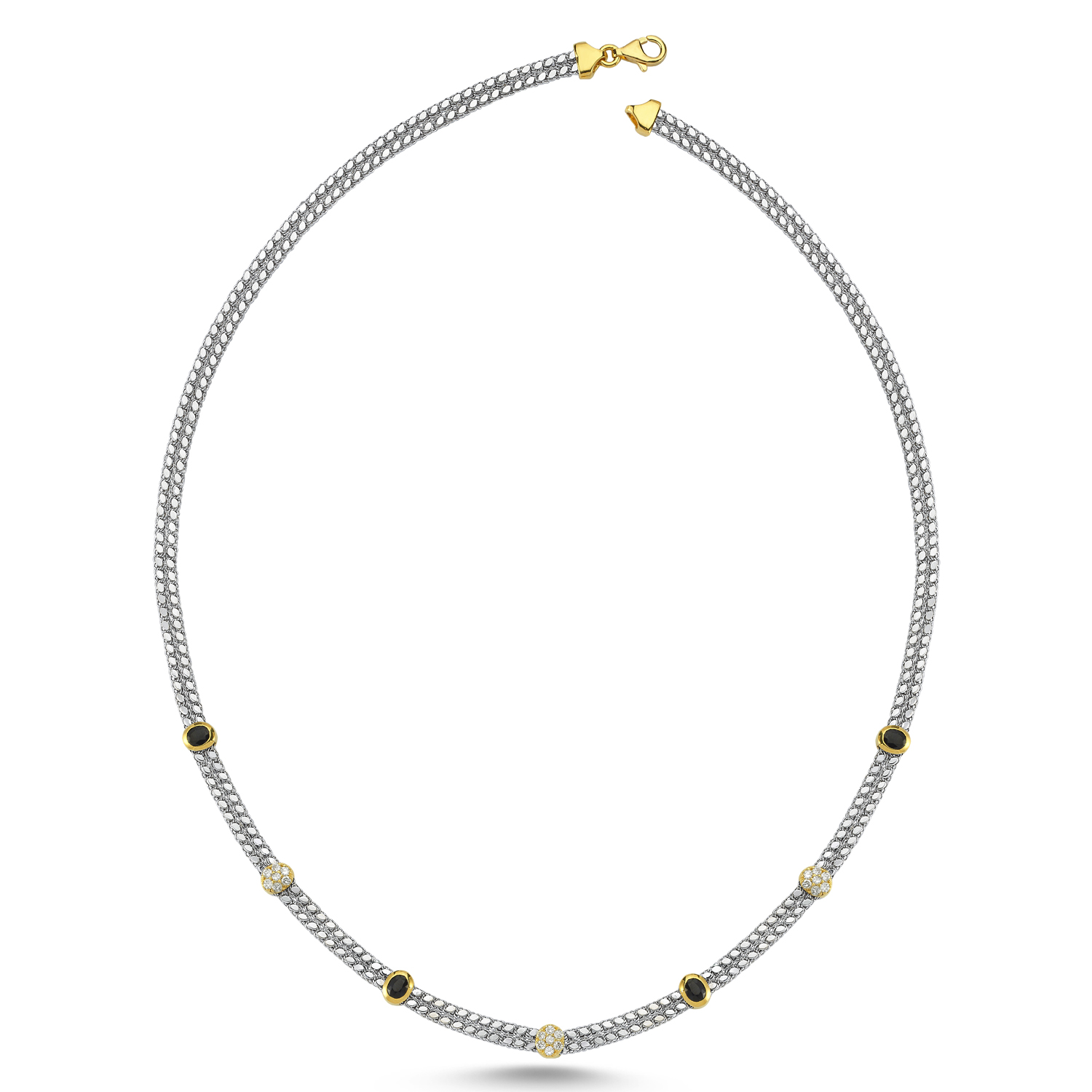 1,31 Ct Harem Safirli Pırlantalı Kolye