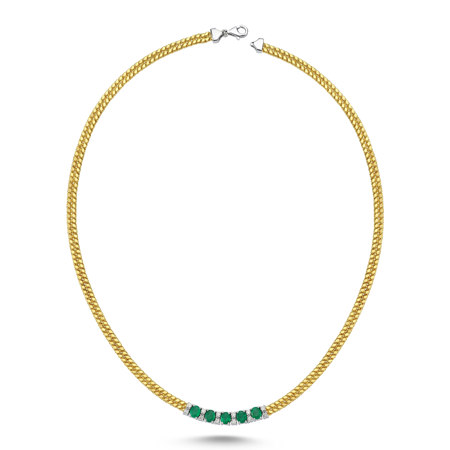 4,15 Ct Harem Zümrütlü Pırlantalı Takım