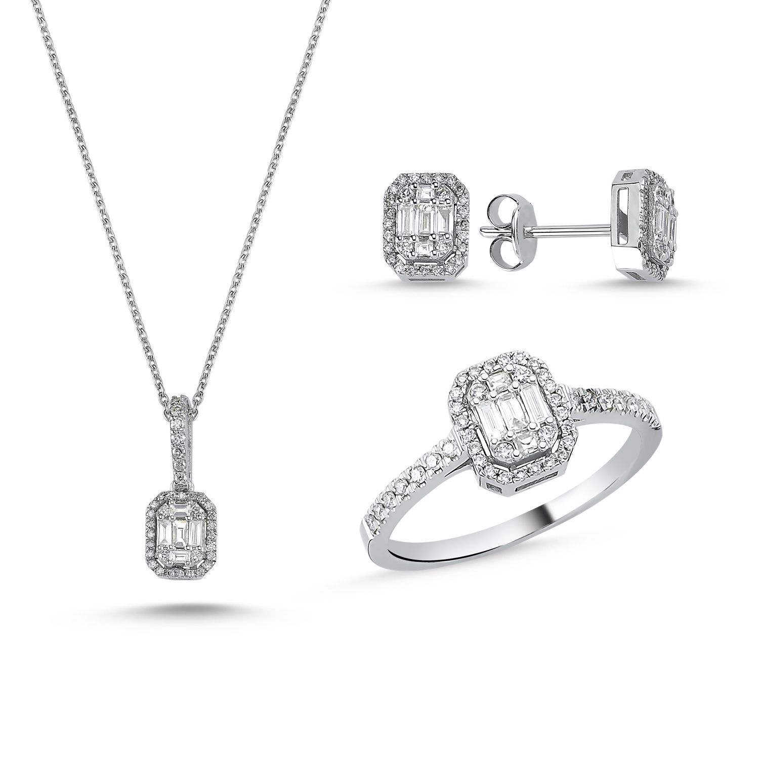 1,18 Ct Pırlanta Baget Set