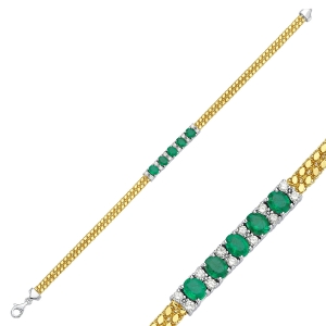 4,15 Ct Harem Zümrütlü Pırlantalı Takım